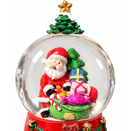 Sfera Natale Musicale Babbo Natale Palla di Neve Decorazione Varianti Regalo