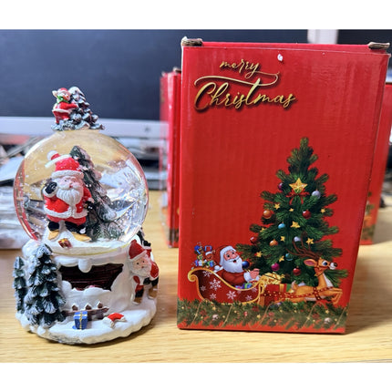 Sfera Natale Musicale Babbo Natale Palla di Neve Decorazione Varianti Regalo