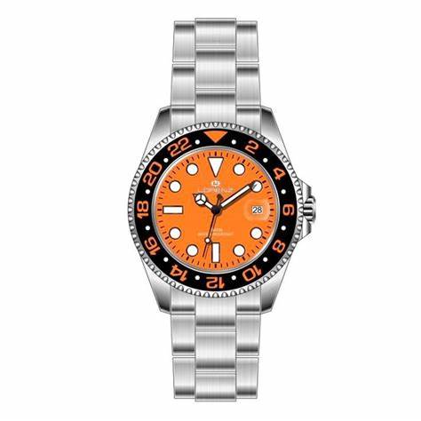 Lorenz Orologio Sportivo Al Quarzo In Acciaio Uomo Sub Arancione 21066EE