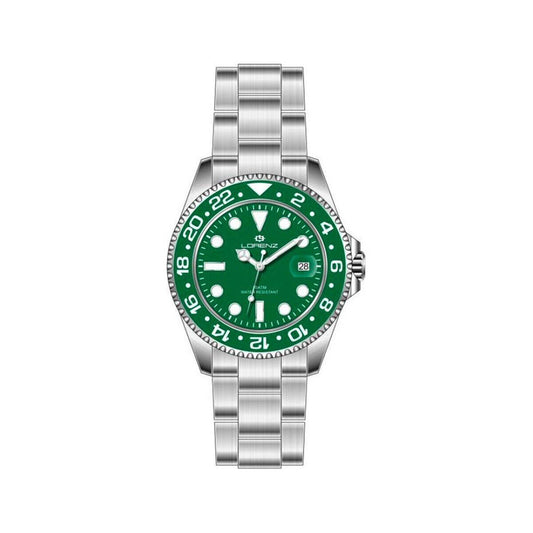 Lorenz Orologio Sportivo In Acciaio Al Quarzo Verde Uomo Sub 21066HH