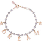 Bracciale Donna 2Jewels 232052 Acciaio Rosato Scritta Dream Sfere Vetro Pastello