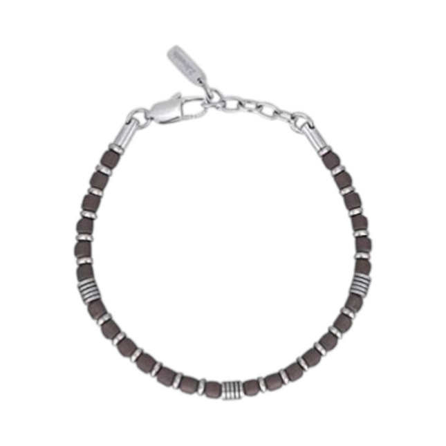 Bracciale Uomo 2Jewels Acciaio ed Ematite Regolabile - Cod. 232065