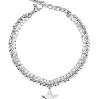 Bracciale Donna 2Jewels 232116 Acciaio Doppio Filo Stella Cristalli Portafortuna