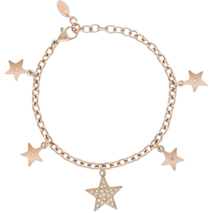 Bracciale Donna 2Jewels Acciaio Rosato Stelle Cristalli Regolabile 232233