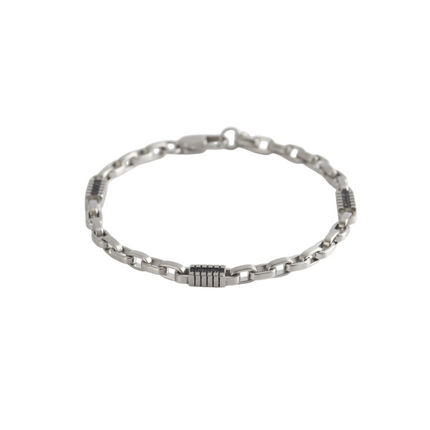 Bracciale Uomo 2Jewels Acciaio 316L Catena Zirconi Elegante Ipoallergenico 232286