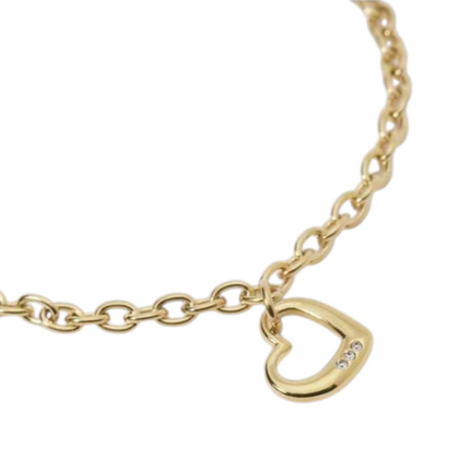 Bracciale Donna 2JEWELS Acciaio Dorato Catena Pendente Cuore 232298
