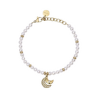 Bracciale Donna 2Jewels 232341 Acciaio PVD Gold Perle Mezzaluna Cristalli