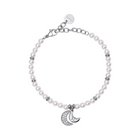 Bracciale Donna 2JEWELS 232342 Acciaio Silver Perle Ciondolo Mezzaluna