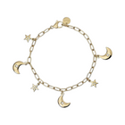 Bracciale Donna 2Jewels 232345 Acciaio PVD Oro Ciondoli Luna Stelle