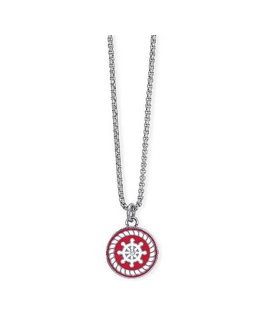 Collana Uomo 2Jewels Acciaio Ciondolo Timone Rosso Nautico 251666