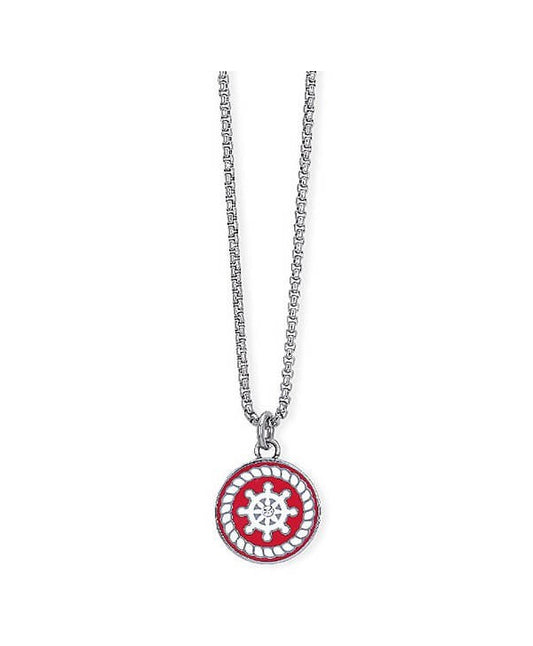 Collana Uomo 2Jewels Acciaio con Ciondolo Timone Rosso – 251666 Sottocosto