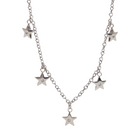 Collana Donna 2Jewels 251808 Acciaio Silver Stelle Cristalli Catena Sfere