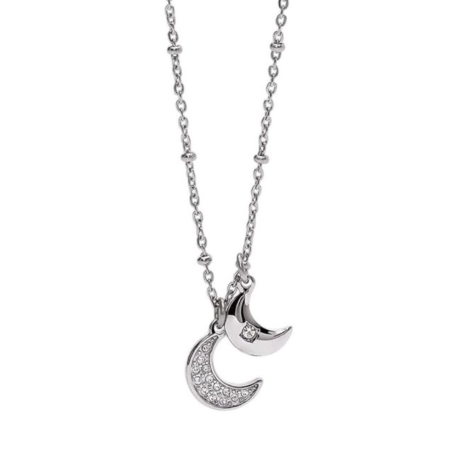Girocollo Donna 2Jewels 251825 Acciaio 316L Cristalli Bianchi Pendenti Elegante