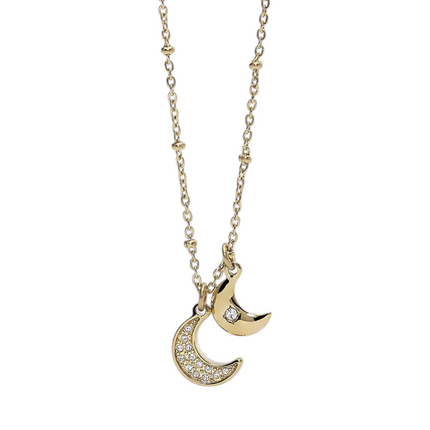 Girocollo Donna 2Jewels 251826 Acciaio PVD Oro Cristalli Brillanti Elegante