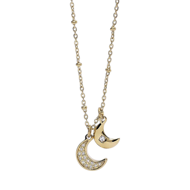 Girocollo Donna 2Jewels 251826 Acciaio PVD Oro Cristalli Brillanti Elegante