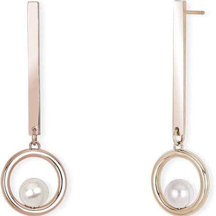 Orecchini Pendenti Donna Acciaio Oro Rosa con Shell Pearl 2Jewels 261292