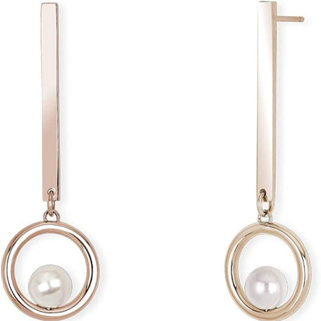 Orecchini Pendenti Donna Acciaio Oro Rosa con Shell Pearl 2Jewels 261292
