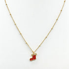 Collana Donna Natalizia Acciaio Inox Zirconi 45cm Anallergico SH'CL'0210250350H