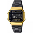 Orologio Unisex Casio A168WEGB-1BEF Acciaio Digitale Vintage Nero