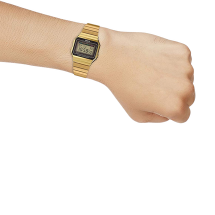 Orologio Casio A700WG-9ADF Digitale Vintage Dorato Acciaio Unisex LED