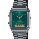 Orologio Casio analogico digitale AQ-230EGG-3AEF quarzo vintage quadrante verde
