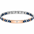 Bracciale Maserati uomo bicolore da 22 cm vista completa