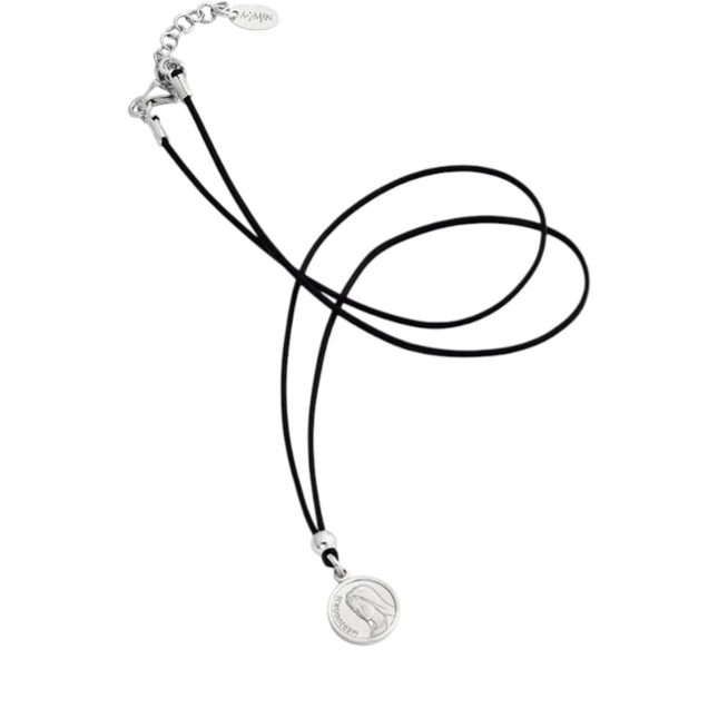 Collana Unisex Amen COSC Cotone Cerato Argento 925 Medaglia San Cristoforo