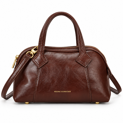 Borsa donna Regina Schrecker RS6394 Brown vista frontale