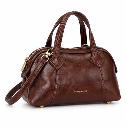 Borsa Regina Schrecker RS6394 Brown vista prospettica