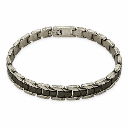 Bracciale bicolore articolato – vista completa dall’alto