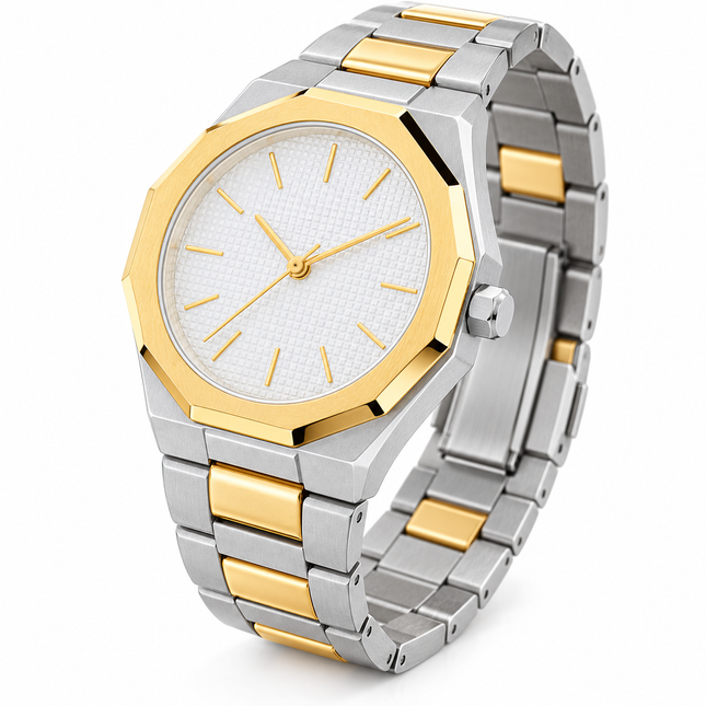 Hoops Royal 2638L-SG02 con quadrante bianco e cassa da 34 mm