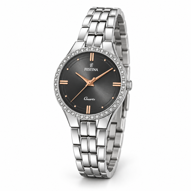 Orologio donna Festina F20218/2 in acciaio con quadrante antracite
