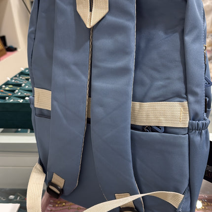 Nuovo Enrico Coveri World Zaino Azzurro con Pochette Multitasche Unisex Scuola