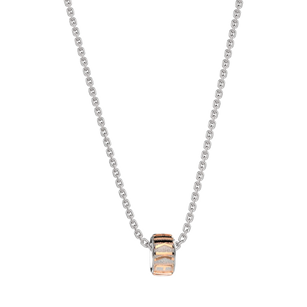 Collana Uomo Acciaio Ciondolo Bicolore Rosa Gold Bikkembergs EMBP01WR