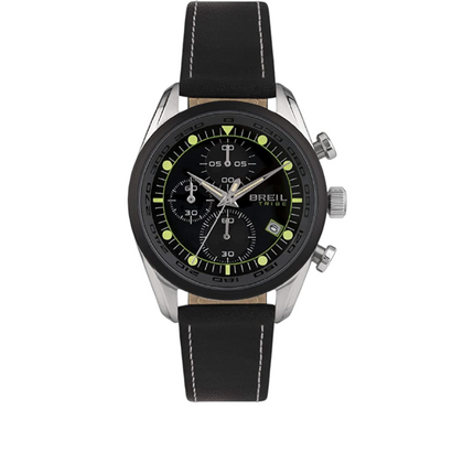 Orologio Breil Tribe Uomo EW0480 Cronografo Quarzo Pelle Nera