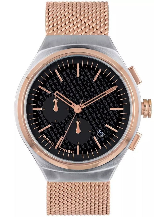 Breil Tribe Orologio Cronografo In Acciaio Rosa Maglia Milano EW0533