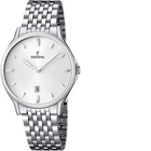 Orologio Uomo Festina F16744 Acciaio Quarzo Data 40mm 3ATM Bianco Blu