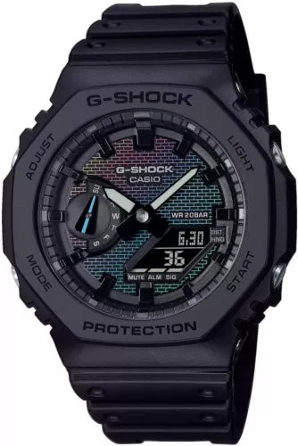 Orologio Casio G-Shock GA-2100RW-1AER CasiOak total black ana-digi ultra-sottile 20bar
