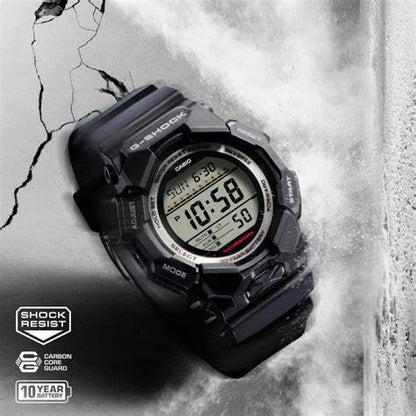 Casio G-Shock GD-010-1ER Batt.10 Anni Multifunzione Nero Resina  Led 20Bar