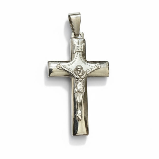 Pendente Crocifisso Argento 925 Unisex Cristo INRI 3g TAT-CROCEARGENTOPEND-01