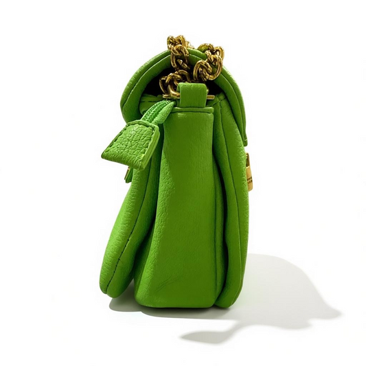 Nuovo Borsa Tracolla Enrico Coveri Donna Verde Pelle Sintetica Multi Scomparti