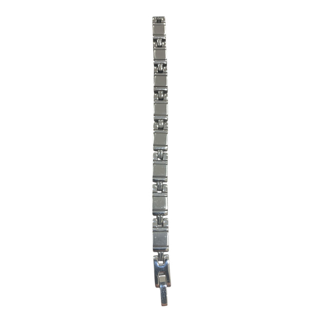 Bracciale Uomo in Acciaio Inossidabile – Design Elegante con Chiusura a Scatto, Resistente e Raffinato