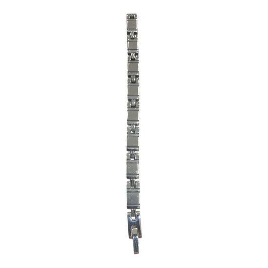 Bracciale Uomo in Acciaio Inossidabile – Design Elegante con Chiusura a Scatto, Resistente e Raffinato