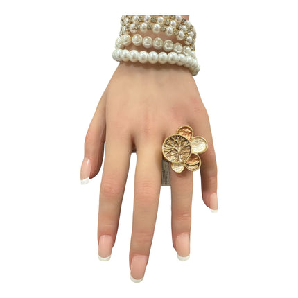 Anello Shelly elastico albero della vita multicolor donna design regolabile