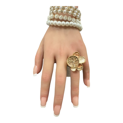 Anello Shelly elastico albero della vita multicolor donna design regolabile