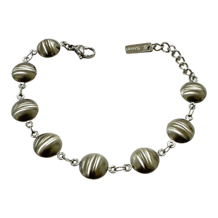 Bracciale Donna in Acciaio con Elementi Tondi Satinati – Design Moderno e Minimal
