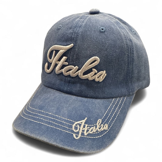Cappello Unisex “Italia” con Ricamo – Look Vintage