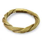 Bracciale Donna Shelly Intrecciato Maglia Dorata Chiusura Magnetica