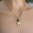 Collana con Ciondolo Leopardo Stilizzato – Metallo Dorato