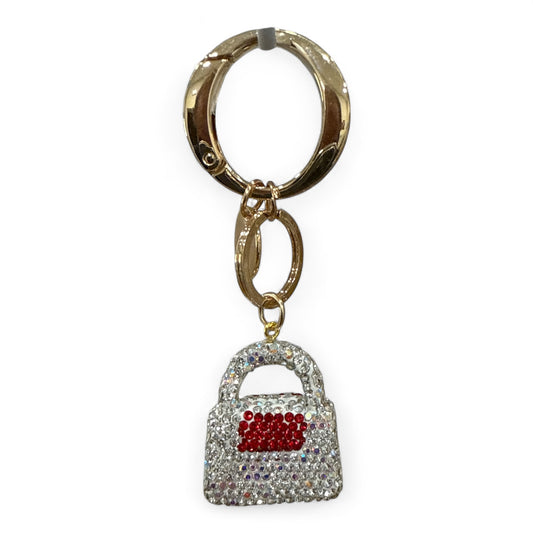 Portachiavi con Ciondolo in Strass e Finiture Dorate